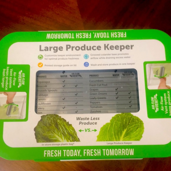 ✨Eat More🥦🥕🍅 in 2025🎉 Prepworks Large (5.7qt.) Produce Keeper Storage(Grey)✨ - Picture 2 of 4